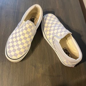 Checkered Vans (W size 7.5)